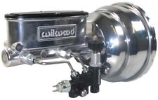 NEW POWER BRAKE BOOSTER & WILWOOD POLISHED MASTER CYLINDER & VALVE 1955-64 CHEVY picture