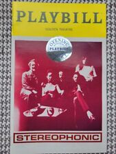 Stereophonic Opening Night Broadway Playbill with Sticker picture