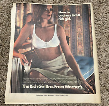 1976 Warner's The Rich Girl Bra Print Ad - Newspaper picture