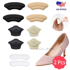 2 Pcs Heel Grips for Loose Shoes Heel Cushion Pads No-Slip Shoe Inserts Half US picture