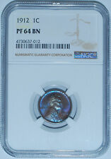 1912 NGC PR64BN Matte Proof Brown Lincoln Wheat Cent Great Color picture