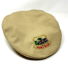 Vintage Pebble Beach Newsie Style Snap Front Hat Cap Adjustbl Imperial Union USA picture