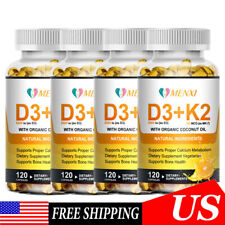 Vitamin D3 with K2 D3 5000IU and K2 200mcg High Strength 1-4* 120 Vegan Capsules picture