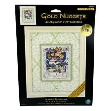 Vintage Dimensions Gold Counted Cross Stitch Kit Teatime Blossoms 2002 picture