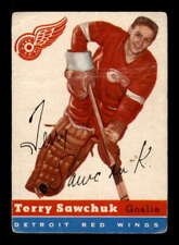 1954-55 Topps #58 Terry Sawchuk GVG Red Wings 540086 picture