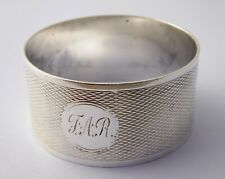 Antique 1935 Sterling Silver Napkin Ring Monogrammed FAR Silversmith J Collyer L picture