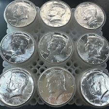 BU UNC | 90% Silver 1964 Kennedy Half Dollar 20-Coin Roll BU MS | BLAST WHITE picture
