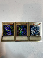 yugioh blue eyes white dragon dark magician red eyes black mago gold rare S051 picture