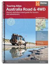 Australian Road & 4WD Touring Atlas 13th Edition With 187 Updated Map Book Hema picture