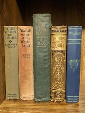 Lot of 5 Antique 1883 - 1924 Hardcover Novels in Various Conditions picture