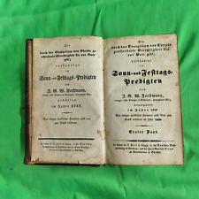 Antique German Religious Book  Sonn-und Festtags-Predigten J. G. W. Forstmann picture
