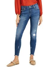 MSRP $70 Inc International Concepts Mid Rise Skinny Jeans Blue Size 2 NWOT picture