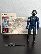 Vintage GI Joe Cobra Soldier V1.5 1983 Complete  With File Card picture