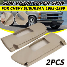 Replacement Sun Visor Cover Leather BEIGE For 1995-99 Chevy Tahoe Suburban Yukon picture