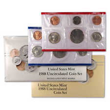 1988 Uncirculated Coin Set U.S Mint Original Government Packaging OGP picture