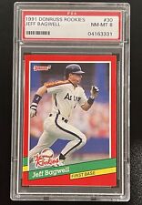 Jeff Bagwell 1991 Donruss The Rookies #30 PSA 8 Houston Astros picture