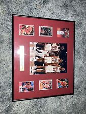 vintage 1995-96’ Bulls Framed Picture/player Cards. picture