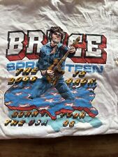 Vintage Bruce Springsteen Born In The USA Tour 1980s Single Stitch Shirt Medium picture
