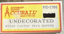 ACCURAIL HO Kit #2300 Canton Twin Hopper Undecorated NIB picture