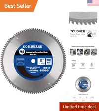 12-Inch 100 Tooth TCG Metal Saw Blade - Smooth Cutting, High Hardness Carbide... picture