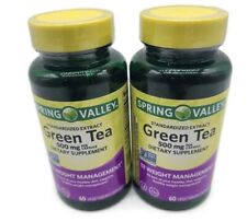 Spring Valley Green Tea Standardized Extract 2 Pack 120 Capsules Total 500 mg picture