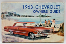 Vtg 1963 Chevrolet Owners Guide Part No. 3821487 Second Edition GM Chevy Impala picture
