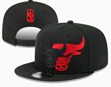 Chicago Bulls Snapback Hat Adjustable Fit Cap Black Free Fast Shipping picture