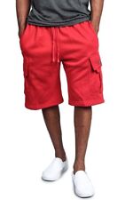 G-Style USA Men's Heavy Weight Fleece Cargo Pocket Sweat Short Pants S~6XL -FS76 picture