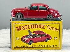 1960's Moko matchbox#65bJaguar Saloon,N,Mint in D2 box all original,N.O.S picture
