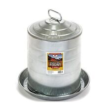 Miller Manufacturing Little Giant 5 Gallon Double Wall Galvanized Steel Poult... picture