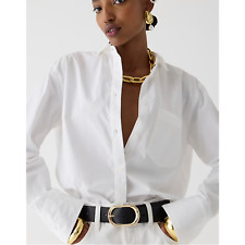 NWT J. Crew Classic Garcon Shirt 4 Button Down White Blouse Top BY715 J.Crew picture