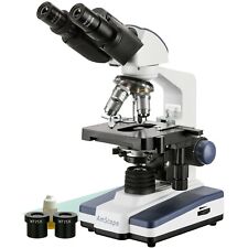 AmScope 40X-2500X Binocular Lab Compound Microscope with 3D Mechanical Stage LED picture