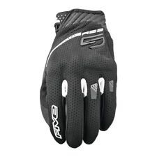 Five5 Gloves RS3 Evo Airflow Black/White Motorcycle Gloves Men's Sizes MD - 3XL picture