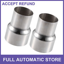 TWO Exhaust Pipe Adapter Reducer Connector 2.25