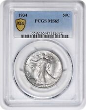 1934 Walking Liberty Silver Half Dollar MS65 PCGS picture