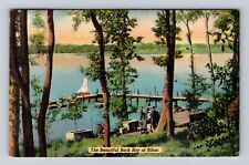Biloxi MS-Mississippi, The Beautiful Back Bay Of Biloxi, Vintage c1949 Postcard picture