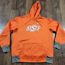 Nike OSU Oklahoma State Hoodie Mens Large Orange Sweatshirt  picture