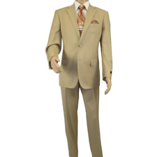 Men Renoir Suit Separate Super 140 Wool Two Button Classic Fit 508-4 Beige New picture