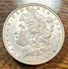 1896-O Morgan Dollar Nice Original White Very Choice AU CHN picture