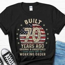 Built 70 Years Ago Shirt Vintage 1954 Shirt  70th Birthday Gift Turning 70 picture