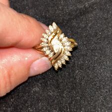 vintage 14k ring size 6/ 18 Diamonds .20cts 4.20 G picture