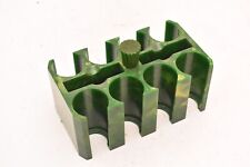 Vintage Butterscotch Marbled Catalin Green Swirled Bakelite Poker Chip Caddy picture