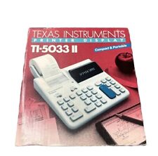 Vintage Texas Instruments TI-5033 10 Digit Printing Accounting Calculator w Roll picture