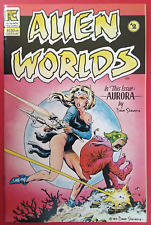 💎 Alien Worlds #2 (1983, Pacific) VF Dave Stevens cover & Aurora picture