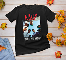 NWA Rappers Straight Outta Compton T-shirt Black All Sizes X78 picture