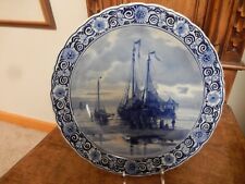 Royal Delft Antique - Wall Plate Bowl Charger - Hendrik Willem Mesdag  1831-1915 picture