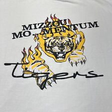 Vintage University Of Missouri Graphic Tee Shirt White Mens Medium Single Stitch picture