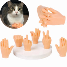 6PCS Mini Hands Creative Finger Fidget Toys Soft Small Hand Tease the Cat Toy US picture