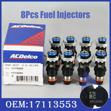 8Pcs GENUINE 17113553 Fuel Injectors For 99-07 Chevy Silverado 4.8L 5.3L 6.0L picture