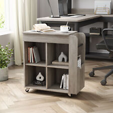 Side Table with Storage and 3 Tier Storage Shelf for Small Space for Living Room picture